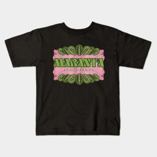 Trippy Maranta Prayer Plant Kids T-Shirt